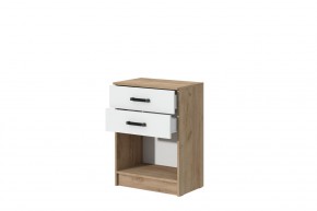 Комод Эконом (Дуб крафт золотой/Белый текстурный) в Серове - serov.ok-mebel.com | фото 2