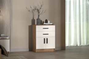 Комод Эконом (Дуб крафт золотой/Белый текстурный) в Серове - serov.ok-mebel.com | фото 3