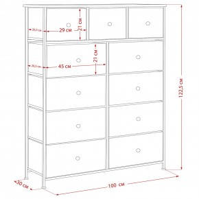 Комод Leset Линкс 11 ящиков (МДФ) в Серове - serov.ok-mebel.com | фото 12