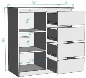 Комод Мальта K115 в Серове - serov.ok-mebel.com | фото 2