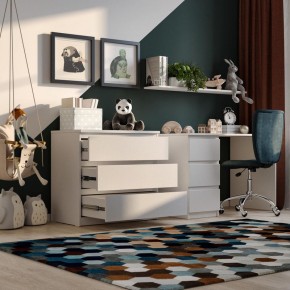 Комод МАЛЬТА с тремя выдвижными ящиками, цвет белый в Серове - serov.ok-mebel.com | фото 4
