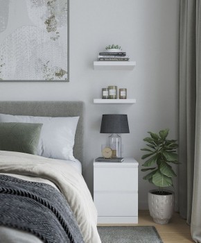 Комод Варма 2 с двумя выдвижными ящиками, цвет белый в Серове - serov.ok-mebel.com | фото 4
