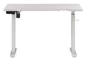 Компьютерный стол Маркос с механизмом подъема 120х75х75 белый / шагрень белая в Серове - serov.ok-mebel.com | фото 2