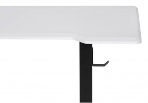 Компьютерный стол Маркос с механизмом подъема 140х80х75 белая шагрень / черный в Серове - serov.ok-mebel.com | фото 6