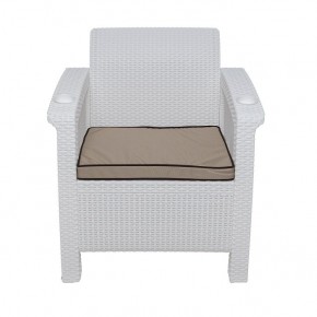 Комплект уличной мебели Yalta Premium Terrace Set (Ялта) белый (+подушки под спину) в Серове - serov.ok-mebel.com | фото 6