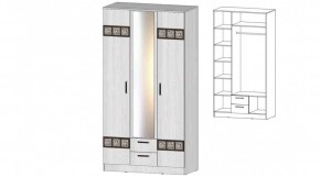 КОСТА-РИКА Шкаф 3-х створчатый (анкор светлый) в Серове - serov.ok-mebel.com | фото