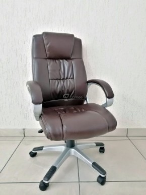 Кресло Barneo K-6 для руководителя (коричневая экокожа) в Серове - serov.ok-mebel.com | фото 1