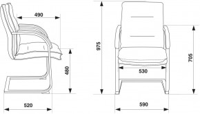 Кресло Бюрократ T-9927SL-LOW-V/BLACK в Серове - serov.ok-mebel.com | фото 4