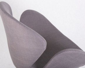 Кресло дизайнерское DOBRIN SWAN, серая ткань IF11, золотое основание в Серове - serov.ok-mebel.com | фото 6