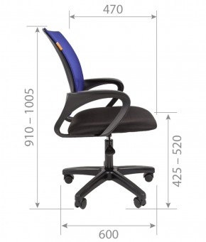 Кресло для оператора CHAIRMAN 696  LT (ткань стандарт 15-21/сетка TW-66) в Серове - serov.ok-mebel.com | фото 5