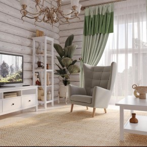 Кресло для отдыха Саари светло-серое, ткань рогожка в Серове - serov.ok-mebel.com | фото 4