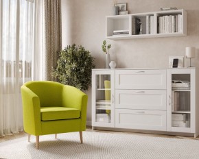 Кресло для отдыха Тунне жёлто-зелёное, ткань рогожка в Серове - serov.ok-mebel.com | фото 3