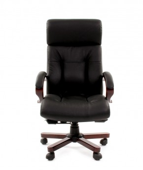 Кресло для руководителя CHAIRMAN  421 (Натуральная кожа) Черное в Серове - serov.ok-mebel.com | фото 2