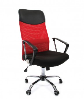 Кресло для руководителя CHAIRMAN 610 N (15-21 черный/сетка красный) в Серове - serov.ok-mebel.com | фото 1