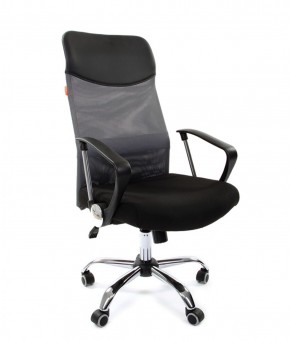 Кресло для руководителя CHAIRMAN 610 N(15-21 черный/сетка серый) в Серове - serov.ok-mebel.com | фото 1