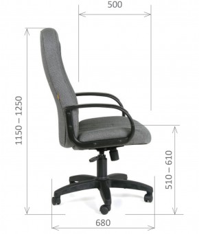 Кресло для руководителя  CHAIRMAN 685 СТ (ткань стандарт 10-356 черная) в Серове - serov.ok-mebel.com | фото 6