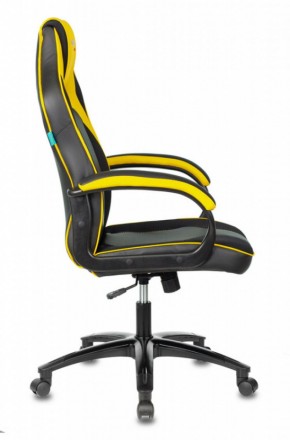 Кресло игровое Бюрократ VIKING 2 AERO YELLOW черный/желтый в Серове - serov.ok-mebel.com | фото 3