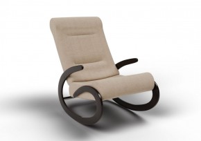 Кресло-качалка Мальта 10-Т-П (ткань/венге) ПЕСОК в Серове - serov.ok-mebel.com | фото