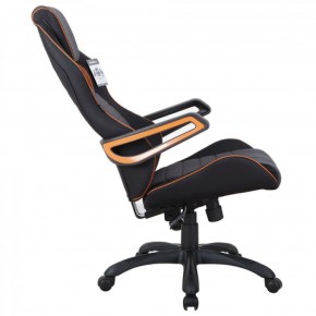 Кресло компьютерное BRABIX Techno Pro GM-003 (ткань черное/серое, вставки оранжевые) 531813 в Серове - serov.ok-mebel.com | фото 4