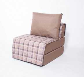 Кресло-кровать бескаркасное Харви (коричневый-квадро беж) в Серове - serov.ok-mebel.com | фото