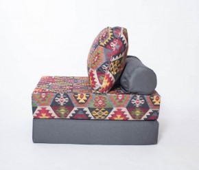 Кресло-кровать-пуф бескаркасное Прайм (мехико серый-графит) в Серове - serov.ok-mebel.com | фото