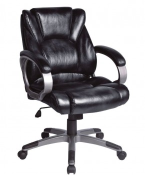 Кресло офисное BRABIX "Eldorado EX-504", экокожа, черное, 530874 в Серове - serov.ok-mebel.com | фото 1