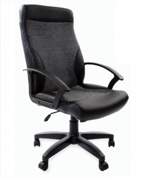 Кресло офисное BRABIX "Trust EX-535" (экокожа/черная/ткань серая) 531383 в Серове - serov.ok-mebel.com | фото