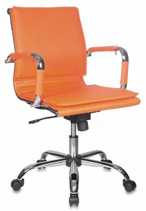 Кресло руководителя Бюрократ CH-993-LOW/ORANGE оранжевый в Серове - serov.ok-mebel.com | фото 1
