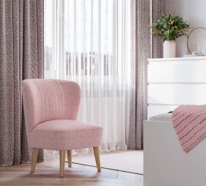 Кресло Унельма светло-розовый, ткань рогожка в Серове - serov.ok-mebel.com | фото 3