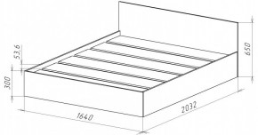 НИЦЦА-14 Кровать 1600 с настилом ЛДСП (НЦ.14) в Серове - serov.ok-mebel.com | фото 3