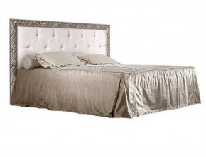 Кровать 2-х спальная(1,4 м) Тиффани штрих-лак/серебро с мягким изголовьем с подъемным механизмом (ТФКР140-2[3]) в Серове - serov.ok-mebel.com | фото