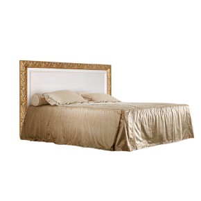 Кровать 2-х спальная (1,4 м) Тиффани штрих-лак/золото с подъемным механизмом (ТФКР140-2[7]) в Серове - serov.ok-mebel.com | фото