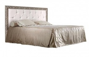 Кровать 2-х спальная(1,6 м)Тиффани Premium черная/серебро с мягким элементом со стразами с подъемным механизмом (ТФКР-2[3][7](П) в Серове - serov.ok-mebel.com | фото