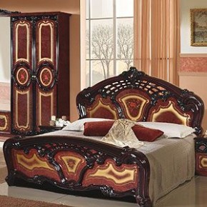 Кровать 2-х спальная 1600*2000 Роза, без основания (01.116) могано в Серове - serov.ok-mebel.com | фото