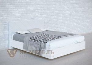 Кровать 1400 двойная №1 изголовье Ромб в Серове - serov.ok-mebel.com | фото 2