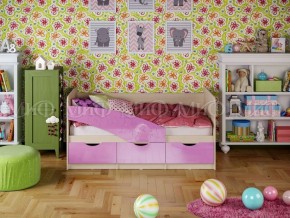 Кровать Бабочки (Сиреневый металлик) 1600 в Серове - serov.ok-mebel.com | фото