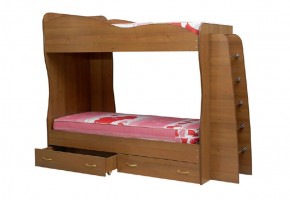 Кровать детская 2-х ярусная Юниор-1 (800*2000) ЛДСП в Серове - serov.ok-mebel.com | фото