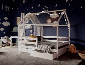 Кровать-домик 80*160 Белый в Серове - serov.ok-mebel.com | фото