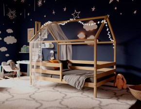 Кровать-домик 80*190 без покраски (без ящиков) в Серове - serov.ok-mebel.com | фото