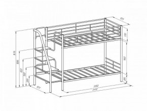 Кровать двухъярусная "Толедо" Коричневый/Венге в Серове - serov.ok-mebel.com | фото 2