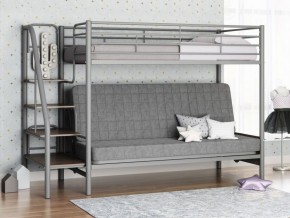 Кровать двухъярусная с диваном "Мадлен-3" (Серый/Серый) в Серове - serov.ok-mebel.com | фото 1
