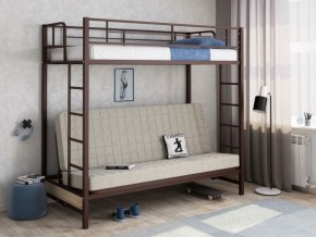 Кровать двухъярусная с диваном "Мадлен" (Коричневый/Бежевый) в Серове - serov.ok-mebel.com | фото 1