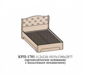 Кровать ЭЙМИ с подъемным механизмом КРП-1701 (1200х2000) Венге/патина серебро в Серове - serov.ok-mebel.com | фото