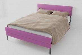 Кровать Горизонт Мини с ортопедическим основанием 900 (велюр розовый) в Серове - serov.ok-mebel.com | фото