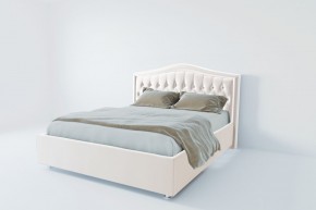 Кровать Калининград с ПМ 1400 (экокожа белая) в Серове - serov.ok-mebel.com | фото 2