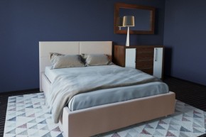 Кровать Корсика с ПМ 1800 (экокожа бежевая) в Серове - serov.ok-mebel.com | фото 2