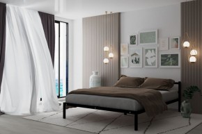 Кровать Мета с матрасом 1200 (черный) в Серове - serov.ok-mebel.com | фото 2