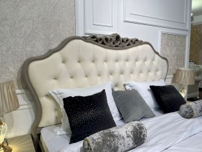 Кровать Мокко 1800 с мягким изголовьем + основание (серый камень) в Серове - serov.ok-mebel.com | фото 2