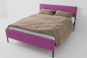 Кровать Стандарт Мини с ортопедическим основанием 800 (велюр розовый) в Серове - serov.ok-mebel.com | фото
