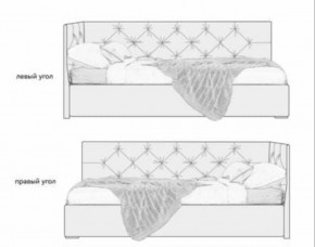 Кровать угловая Лилу интерьерная +основание (120х200) в Серове - serov.ok-mebel.com | фото 2